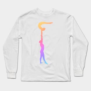 A women’s pair doing high hand arch Long Sleeve T-Shirt